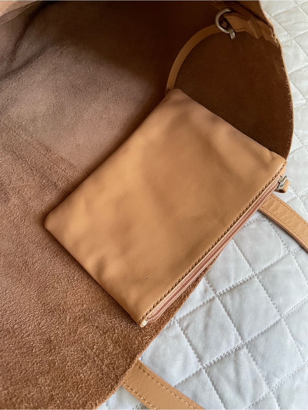 Toms Leather Tote with Detachable Wristlet - Picture 8 of 10